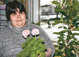 Trivs bland blommor