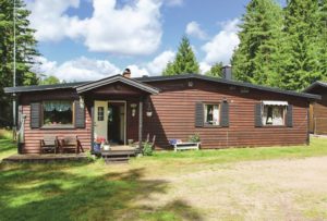 Enplansvilla och skog