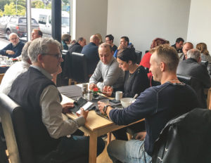 Frukost med fokus på handel