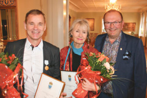 Belönades med medalj