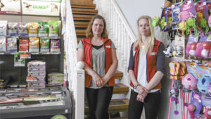 Butik med klipp och dagis