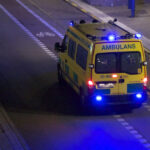 Personbil voltade av E18